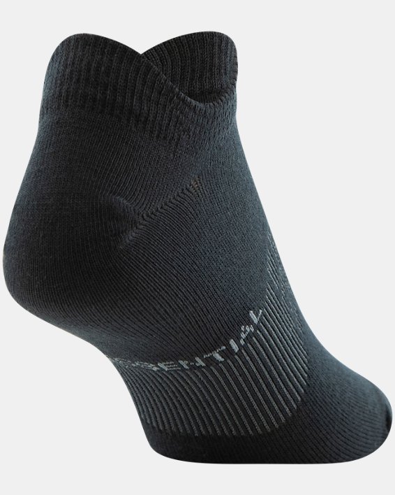 Women's UA Essential No Show – 6-Pack Socks, Black, pdpMainDesktop image number 3